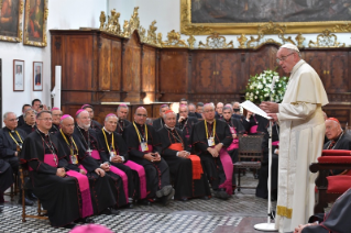 5-Viaje apostólico a Chile: Encuentro con los obispos