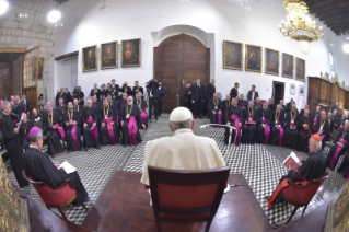 6-Apostolic Journey to Chile: Meeting with the Bishops