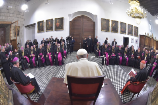 6-Apostolic Journey to Chile: Meeting with the Bishops 