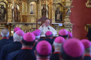 5-Apostolische Reise nach Peru: Begegnung mit den Bischöfen