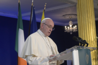 11-Viagem Apostólica à Irlanda: Encontro com as Autoridades, a Sociedade Civil e o Corpo Diplomático