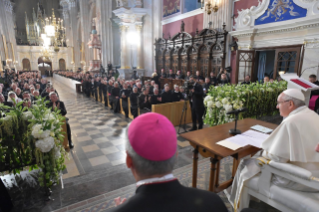 14-Viaggio Apostolico in Lituania: Incontro con Sacerdoti, Religiosi e Religiose, Consacrati e Consacrate, Seminaristi