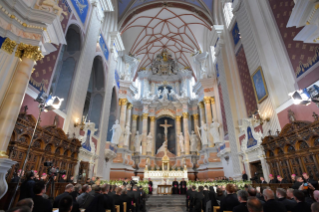 13-Voyage apostolique en Lituanie : Rencontre avec les prêtres, les religieux, les personnes consacrées et les séminaristes