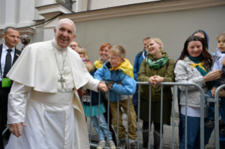 7-Voyage apostolique en Lituanie : Visite au sanctuaire Mater Misericordiae