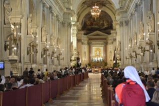 14-Pastoral visit to the diocese of Palermo: Meeting with the clergy, religious and seminarians