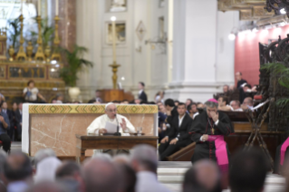 20-Visite pastorale au diocèse de Palerme : Rencontre avec le clergé, les religieux et les séminaristes 
