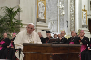 13-Visita pastoral a la diócesis de Palermo: Encuentro con el clero, los religiosos y los seminaristas