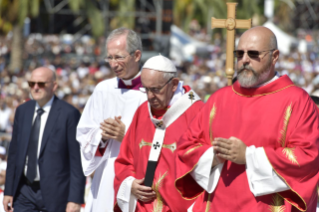 15-Visita pastoral a la diócesis de Palermo: Santa Misa en la memoria litúrgica del beato Pino Puglisi