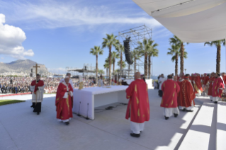 20-Visita pastoral a la diócesis de Palermo: Santa Misa en la memoria litúrgica del beato Pino Puglisi