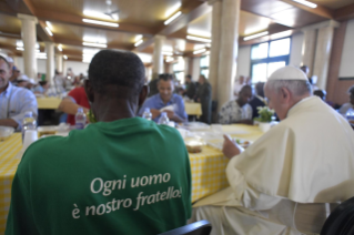 6-Almoço do Santo Padre na Missão Esperança e Caridade  (Frei Biagio Conte)