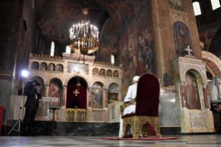 17-Viaje apostólico a Bulgaria: Visita al Patriarca y al Santo Sínodo