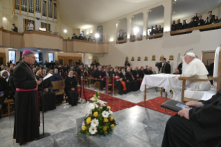 3-Apostolische Reise nach Nordmazedonien: Treffen mit Priestern und Ordensleuten 