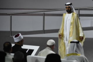 1-Apostolische Reise in die Vereinigten Arabischen Emirate: Interreligiöse Begegnung im Founder&#x2019;s Memorial