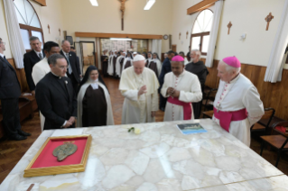 25-Apostolic Journey to Madagascar: Midday Prayer in the Monastery of the Discalced Carmelites  