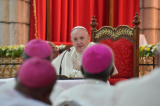 9-Apostolic Journey to Madagascar: Meeting with Bishops of Madagascar  