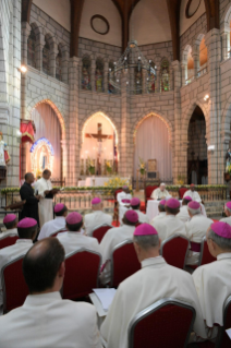 10-Apostolic Journey to Madagascar: Meeting with Bishops of Madagascar  