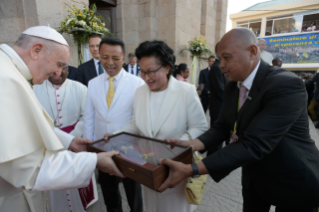 15-Apostolic Journey to Madagascar: Meeting with Bishops of Madagascar  