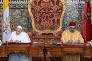 1-Viaggio Apostolico in Marocco: Appello di Sua Maestà il Re Mohammed VI e di Sua Santità Papa Francesco su Gerusalemme / Al Qods Città Santa e luogo di incontro