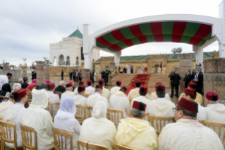 5-Apostolische Reise nach Marokko: Begegnung mit dem marokkanischen Volk, den Vertretern der Regierung, der Zivilgesellschaft und dem Diplomatischen Korps  