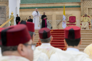 6-Apostolische Reise nach Marokko: Begegnung mit dem marokkanischen Volk, den Vertretern der Regierung, der Zivilgesellschaft und dem Diplomatischen Korps  