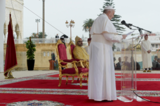 12-Viaje apost&#xf3;lico a Marruecos: Encuentro con el pueblo marroqu&#xed;, las autoridades, la sociedad civil y el Cuerpo Diplom&#xe1;tico