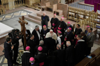 3-Apostolische Reise nach Marokko: Begegnung mit Priestern, Ordensleuten, Personen des geweihten Lebens und dem Ökumenischen Kirchenrat