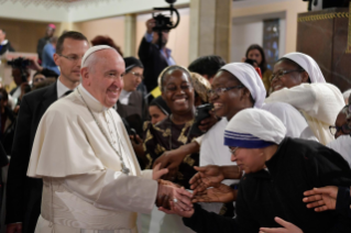 5-Apostolic Journey to Morocco: Meeting with Priests, Religious, Consecrated Persons and the Ecumenical Council of Churches