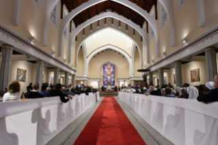 14-Viaje apost&#xf3;lico a Marruecos: Encuentro con los sacerdotes, religiosos, consagrados y el Consejo Ecum&#xe9;nico de las Iglesias