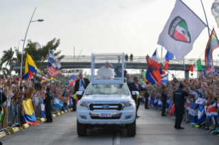 0-Apostolic Journey to Panama: Welcome ceremony and opening of WYD at Campo Santa Maria la Antigua &#x2013; Cinta Costera