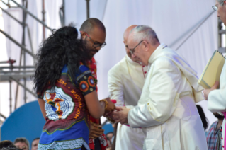2-Apostolic Journey to Panama: Welcome ceremony and opening of WYD at Campo Santa Maria la Antigua &#x2013; Cinta Costera
