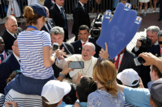 2-Voyage apostolique au Panama : Messe et dédicace de l&#x2019;autel de la basilique Santa Maria la Antigua avec les prêtres, les consacrés et les mouvements laïcs