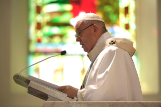 10-Viaje apostólico a Panamá: Santa Misa con sacerdotes, consagrados y movimientos laicales