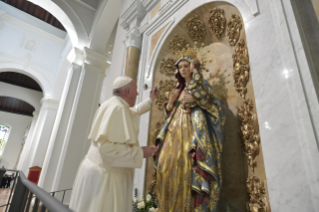 15-Apostolic Journey to Panama: Holy Mass with the dedication of the altar of the Cathedral Basilica of Santa Maria la Antigua with priests, consecrated persons and lay movements