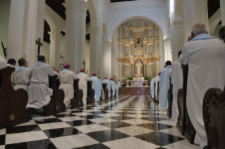 23-Viaggio Apostolico a Panama: Santa Messa con la dedicazione dell&#x2019;altare della Cattedrale Basilica di Santa Maria la Antigua con Sacerdoti, Consacrati e Movimenti Laicali