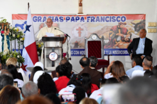 6-Viaje apost&#xf3;lico a Panam&#xe1;: Visita a la casa hogar Buen Samaritano