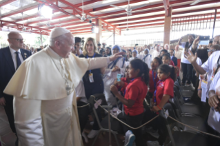 9-Voyage apostolique au Panama : Visite à la Casa Hogar Buen Samaritano