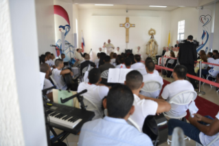 15-Voyage apostolique au Panama : Liturgie pénitentielle avec les jeunes privés de liberté au Centro de Cumplimiento de Menores Las Garzas de Pacora