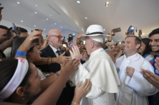 18-Voyage apostolique au Panama : Liturgie pénitentielle avec les jeunes privés de liberté au Centro de Cumplimiento de Menores Las Garzas de Pacora