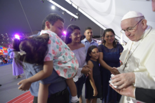 7-Voyage apostolique au Panama : Veillée avec les jeunes