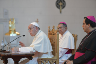 7-Apostolic Journey to Panama: Meeting with central american Bishops