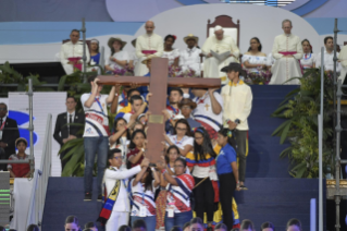 4-Viaggio Apostolico a Panama: Via Crucis con i giovani  