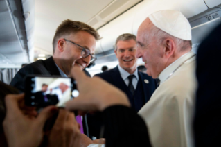 2-Apostolische Reise nach Panama: Grussworte des Heiligen Vaters an die Journalisten auf dem Flug nach Panama
