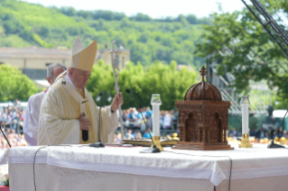 10-Apostolic Journey to Romania: Divine Liturgy with the Beatification of 7 Greek-Catholic Martyr bishops in the Field of Liberty in Blaj