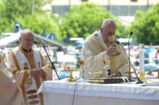 24-Apostolic Journey to Romania: Divine Liturgy with the Beatification of 7 Greek-Catholic Martyr bishops in the Field of Liberty in Blaj