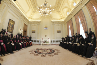 13-Apostolic Journey to Romania: Meeting with the permanent Synod of the Romanian Orthodox Church