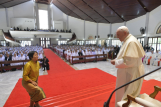 4-Apostolische Reise nach Thailand: Begegnung mit Priestern, Ordensleuten, Seminaristen und Katechisten 