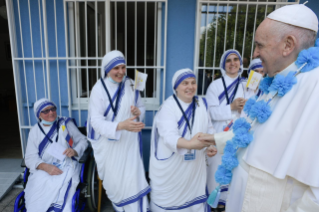 1-Apostolische Reise in die Slowakei: Privater Besuch im “Zentrum Bethlehem” 