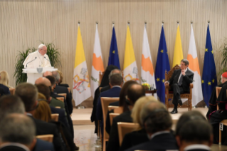 7-Apostolic Journey to Cyprus and Greece: Meeting with Authorities, Civil Society and the Diplomatic Corps 