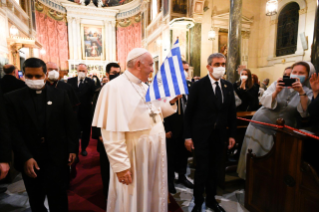 14-Voyage apostolique à Chypre et en Grèce : Rencontre avec les évêques, prêtres, religieux et religieuses, séminaristes et cathéchistes