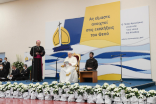 6-Apostolische Reise nach Zypern und Griechenland: Begegnung mit Jugendlichen